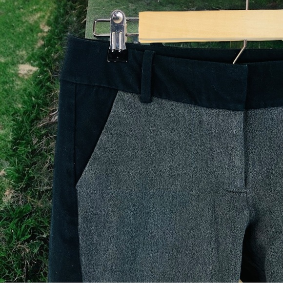 Sold Grey Stretch Pants | Black Taping | Size 6 (95% Cotton, 5% Spandex) - Picture 4 of 6
